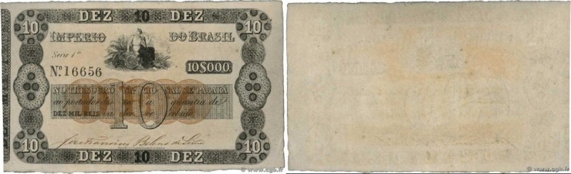 Country : BRAZIL 
Face Value : 10 Mil Reis Faux 
Date : (1852/1867) 
Period/Prov...