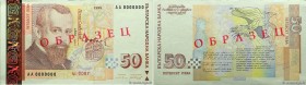 Country : BULGARIA 
Face Value : 50 Leva Spécimen 
Date : 1999 
Period/Province/Bank : Bulgarian National Bank 
Catalogue reference : P.119s1 
Alphabe...