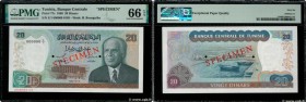 Country : TUNISIA 
Face Value : 20 Dinars Spécimen 
Date : 15 octobre 1980 
Period/Province/Bank : Banque Centrale de Tunisie 
Catalogue reference : P...