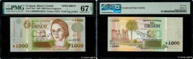 Country : URUGUAY 
Face Value : 1000 Pesos Uruguayos Spécimen 
Date : 1995 
Period/Province/Bank : Banco Central del Uruguay 
Catalogue reference : P....