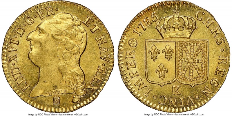 Louis XVI gold Louis d'Or 1785-K MS65 NGC, Bordeaux mint, KM591.8, Gad-361. A sp...