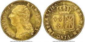 Louis XVI gold Louis d'Or 1786-W MS67 NGC, Lille mint, KM591.15, Gad-361. An awe-inspiring representative hailing from one of the final years of pre-r...