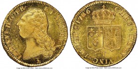 Louis XVI gold 2 Louis d'Or 1786-T MS66 Prooflike NGC, Nantes mint, KM592.14, Gad-363. A superb gem Double Louis d'Or displaying a level of quality th...