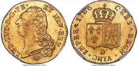Louis XVI gold 2 Louis d'Or 1786-D MS64 NGC, Lyon mint, KM592.5, Gad-363. Struck on a highly brilliant lemon-gold planchet carrying well-sculpted devi...