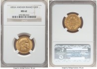 Napoleon III gold 20 Francs 1855-A MS62 NGC, Paris mint, KM781.1. Graced with flares of golden brilliance that highlight from the recesses.

HID098012...