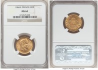 Napoleon III gold 20 Francs 1866-A MS64 NGC, Paris mint, KM801.1. Only three examples currently certify finer across both PCGS and NGC. 

HID098012420...