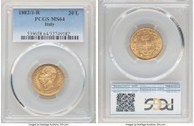 Umberto I gold 20 Lire 1882-R MS64 PCGS, Rome mint, KM21. Fully struck on a shimmering golden flan. 

HID09801242017

© 2020 Heritage Auctions | All R...