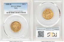 Umberto I gold 20 Lire 1888-R MS64 PCGS, Rome mint, KM21. Dijon-gold, with sharp eye appeal resulting from a potent strike. 

HID09801242017

© 2020 H...