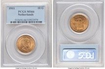 Wilhelmina I gold 10 Gulden 1911 MS66 PCGS, KM149. Tied for finest certified across both PCGS and NGC.

HID09801242017

© 2020 Heritage Auctions | All...