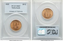 Wilhelmina I gold 10 Gulden 1925 MS67 PCGS, KM162. Tied for finest certified across both PCGS and NGC. 

HID09801242017

© 2020 Heritage Auctions | Al...