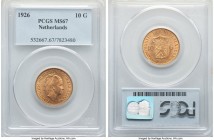 Wilhelmina I gold 10 Gulden 1926 MS67 PCGS, KM162. Tied for finest certified across both PCGS and NGC. 

HID09801242017

© 2020 Heritage Auctions | Al...