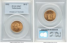 Wilhelmina I gold 10 Gulden 1932 MS67 PCGS, KM162. Tied for finest certified across both PCGS and NGC. 

HID09801242017

© 2020 Heritage Auctions | Al...