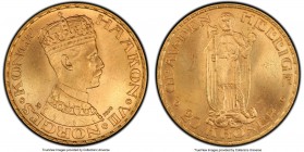Haakon VII gold 20 Kroner 1910 MS65 PCGS, KM376. A scarcer find in this gem quality of preservation. 

HID09801242017

© 2020 Heritage Auctions | All ...