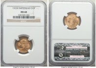Confederation gold 10 Francs 1922-B MS68 NGC, Bern mint, KM36. An iconic modern type presented in a truly elite tier of preservation. 

HID09801242017...