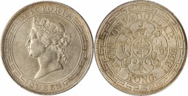 HONG KONG

HONG KONG. Dollar, 1867. Hong Kong Mint. Victoria. PCGS AU-53 Gold Shield.

KM-10; Mars-C41. A great example of this popular type, pres...