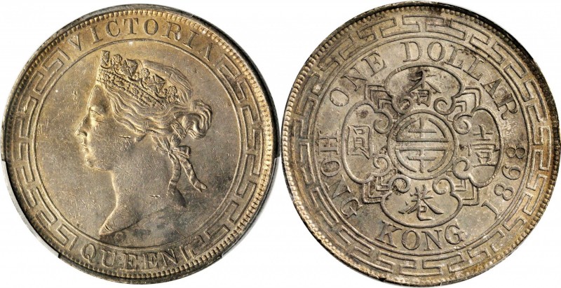 HONG KONG

HONG KONG. Dollar, 1868. Hong Kong Mint. Victoria. PCGS AU-55 Gold ...