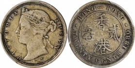 HONG KONG

HONG KONG. 20 Cents, 1880-H. London Mint (Heaton Mint dies). Victoria. PCGS VF-25 Gold Shield.

KM-7; Mars-C28; Prid-28. KEY DATE. From...