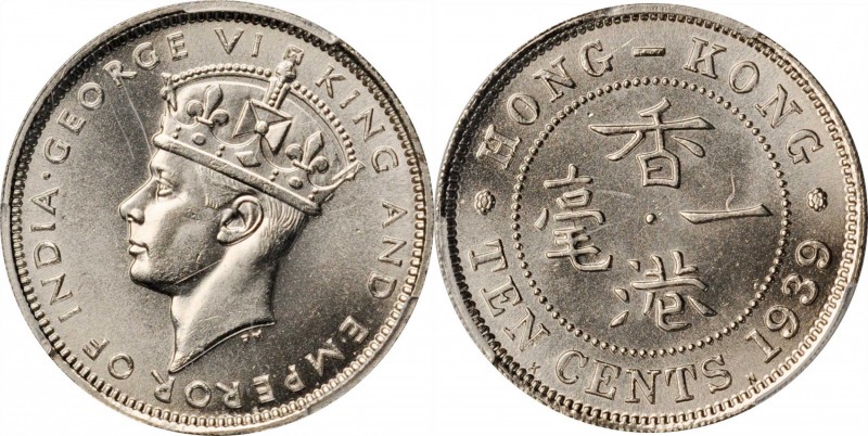 HONG KONG

HONG KONG. 10 Cents, 1939-KN. Kings Norton Mint. PCGS SPECIMEN-65 G...