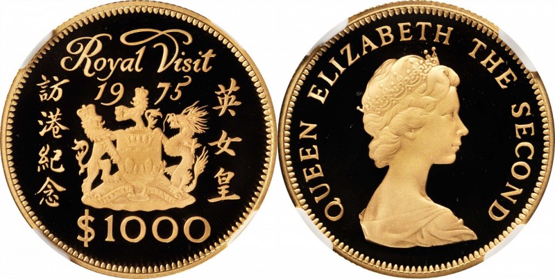 HONG KONG

HONG KONG. 1000 Dollars, 1975. London Mint. NGC PROOF-70 Ultra Came...