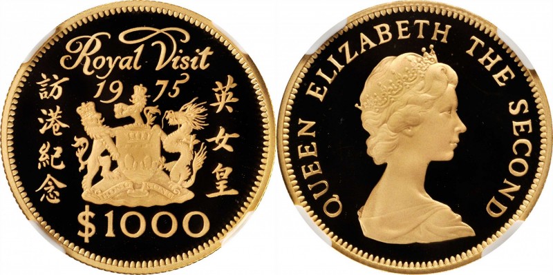 HONG KONG

HONG KONG. 1000 Dollars, 1975. London Mint. NGC PROOF-69 Ultra Came...