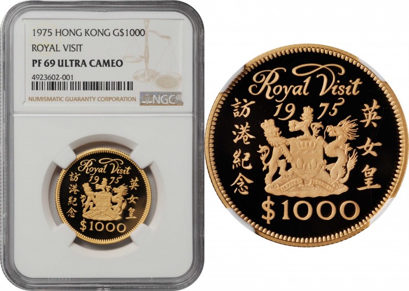 HONG KONG

HONG KONG. 1000 Dollars, 1975. London Mint. NGC PROOF-69 Ultra Came...