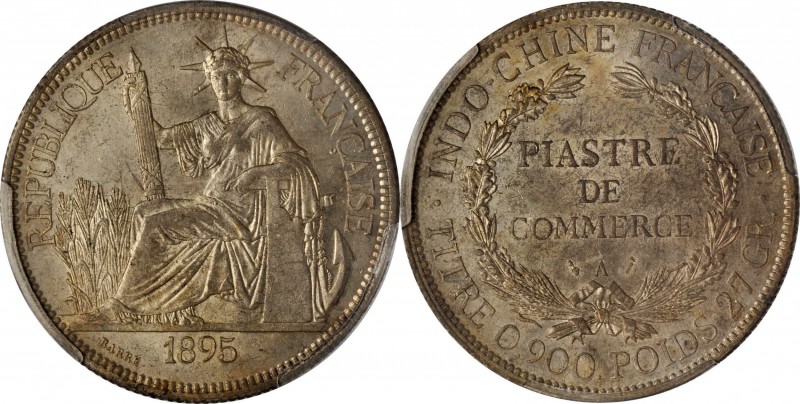 FRENCH INDO-CHINA

FRENCH INDO-CHINA. Piastre, 1895-A. Paris Mint. PCGS MS-62 ...