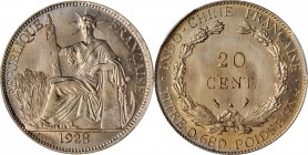 FRENCH INDO-CHINA

FRENCH INDO-CHINA. Copper-Nickel 20 Cents Essai (Pattern), 1928-A. Paris Mint. PCGS SPECIMEN-67 Gold Shield.

KM-E14; Lec-227; ...