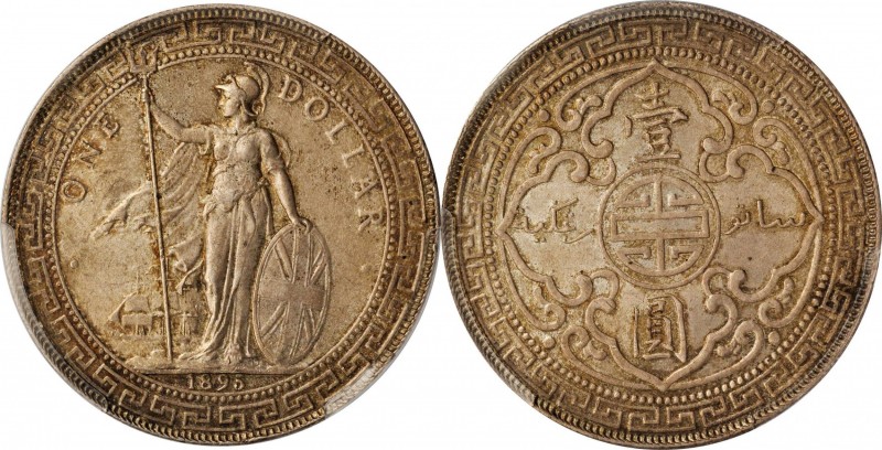 Edward VII to current (since 1902)

GREAT BRITAIN. Trade Dollar, 1895-B. Bomba...