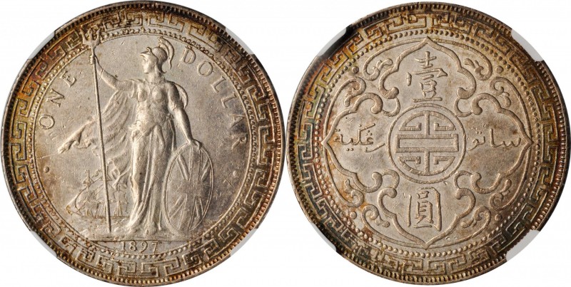 Edward VII to current (since 1902)

GREAT BRITAIN. Trade Dollar, 1897/6-B. Bom...