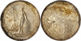 Edward VII to current (since 1902)

GREAT BRITAIN. Trade Dollar, 1899-B. Bombay Mint. PCGS MS-63 Gold Shield.

KM-T5; Mars-BTD1; Prid-8. A well st...