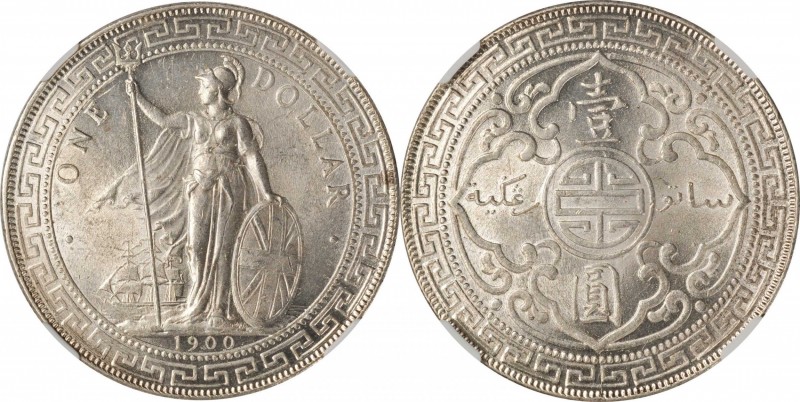 Edward VII to current (since 1902)

GREAT BRITAIN. Trade Dollar, 1900-B. Bomba...