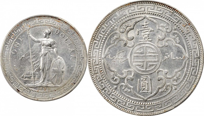 Edward VII to current (since 1902)

GREAT BRITAIN. Trade Dollar, 1900-B. Bomba...