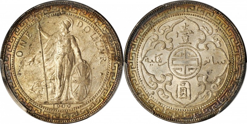 Edward VII to current (since 1902)

GREAT BRITAIN. Trade Dollar, 1900-B. Bomba...