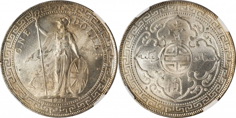 Edward VII to current (since 1902)

GREAT BRITAIN. Trade Dollar, 1901-B. Bomba...