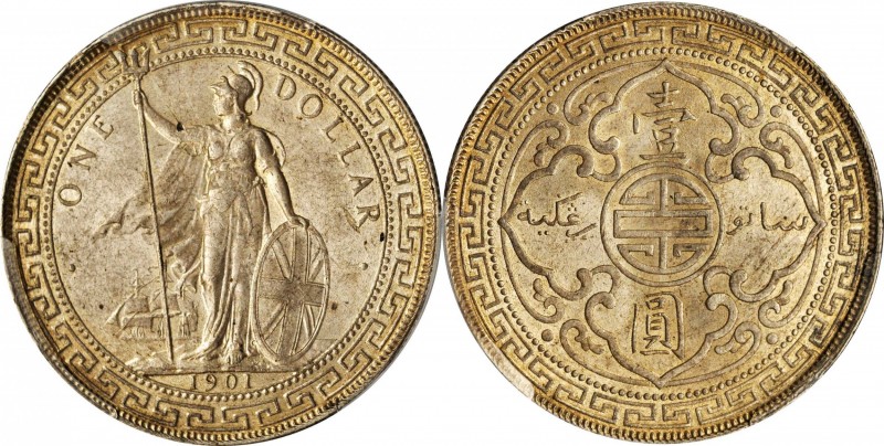 Edward VII to current (since 1902)

GREAT BRITAIN. Trade Dollar, 1901-C. Calcu...
