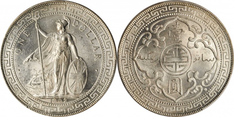 Edward VII to current (since 1902)

GREAT BRITAIN. Trade Dollar, 1902-B. Bomba...