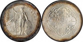 Edward VII to current (since 1902)

GREAT BRITAIN. Trade Dollar, 1908/7-B. Bombay Mint. PCGS MS-63 Gold Shield.

KM-T5; Mars-BTD1. Vibrantly toned...