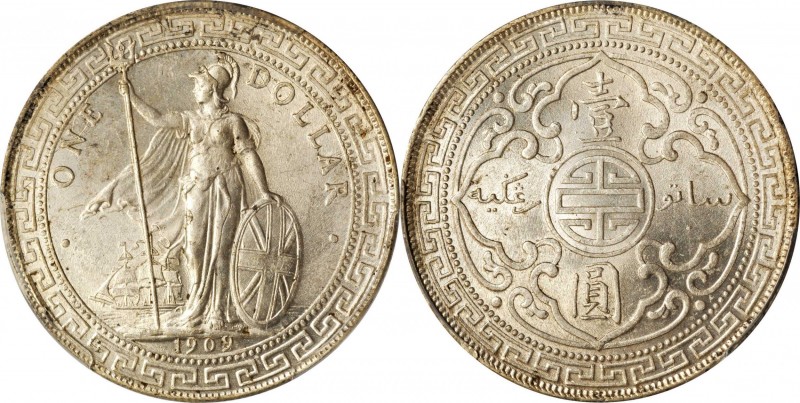 Edward VII to current (since 1902)

GREAT BRITAIN. Trade Dollar, 1909/8-B. Bom...