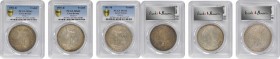 Edward VII to current (since 1902)

GREAT BRITAIN. Trio of Trade Dollars (3 Pieces), 1901-11. Bombay Mint. All PCGS MS-63 Gold Shield Certified.

...