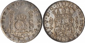 Pillars

MEXICO. 8 Reales, 1741-Mo MF. Mexico City Mint. Philip V. PCGS AU-55 Gold Shield.

KM-103; FC-13; El-18; Gil-M-8-13. Minimally marked for...
