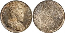 STRAITS SETTLEMENTS

STRAITS SETTLEMENTS. Dollar, 1904-B. Bombay Mint. PCGS MS-64 Gold Shield.

KM-25; Prid-4. Incuse 'B' variety. A well struck a...