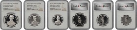 THAILAND

THAILAND. King Rama IX Reign Anniversary Set (3 Pieces), BE 2531 (1988). All NGC Certified.

1) 600 Baht. NGC PROOF-67 Ultra Cameo. KM-Y...