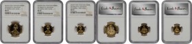 THAILAND

THAILAND. Mint Set (3 Pieces), BE 2539 (1996). All NGC MS-70 Certified.

1) 6000 Baht. KM-Y-327, Fr-60. AGW: .434 oz. 2) 3000 Baht. KM-Y...