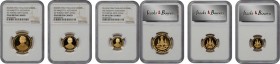 THAILAND

THAILAND. Proof Set (3 Pieces), BE 2539 (1996). All NGC PROOF-69 Ultra Cameo Certified.

1) 6000 Baht. KM-Y-327, Fr-60. AGW: .434 oz. 2)...