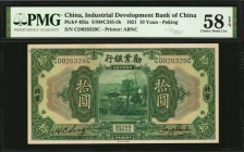 CHINA--REPUBLIC

(t) CHINA--REPUBLIC. Industrial Development Bank of China. 10 Yuan, 1921. P-495a. PMG Choice About Uncirculated 58 EPQ.

(S/M#C24...