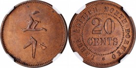 BRITISH NORTH BORNEO

BRITISH NORTH BORNEO. Labuk Tobacco Company Limited. 20 Cents Token, ND (ca. 1924). NGC PROOF-63 Brown.

SS-20; Pr-41. A cri...