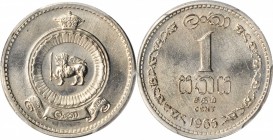 CEYLON

CEYLON. Cent, 1965. PCGS SPECIMEN-66 Gold Shield.

KM-127. Pop: 3, none graded finer by PCGS. A blast white and fully lustrous Gem.

Ex:...