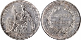 FRENCH INDO-CHINA

FRENCH INDO-CHINA. Piastre, 1903-A. Paris Mint. PCGS MS-62 Gold Shield.

KM-5a.1; Gad-35; Lec-286. A blast white coin with flas...