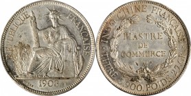 FRENCH INDO-CHINA

FRENCH INDO-CHINA. Piastre, 1903-A. Paris Mint. PCGS MS-61 Gold Shield.

KM-5a.1; Gad-35; Lec-286. A bright and lustrous Piastr...