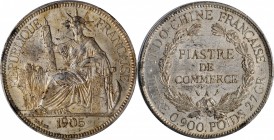 FRENCH INDO-CHINA

FRENCH INDO-CHINA. Piastre, 1905-A. Paris Mint. PCGS MS-61 Gold Shield.

KM-5a.1; Lec-288; Gad-35. A well struck specimen with ...